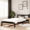 Schwarzes Bettgestell Marderos 100x200cm (Holz)