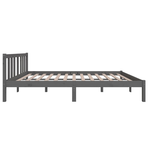 Graues Bettgestell Marderos 120x200cm (Holz)