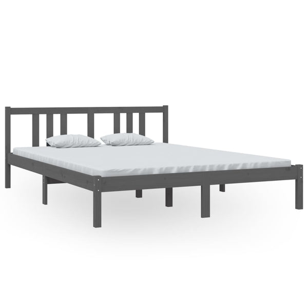 Graues Bettgestell Marderos 150x200cm (Kingsize)
