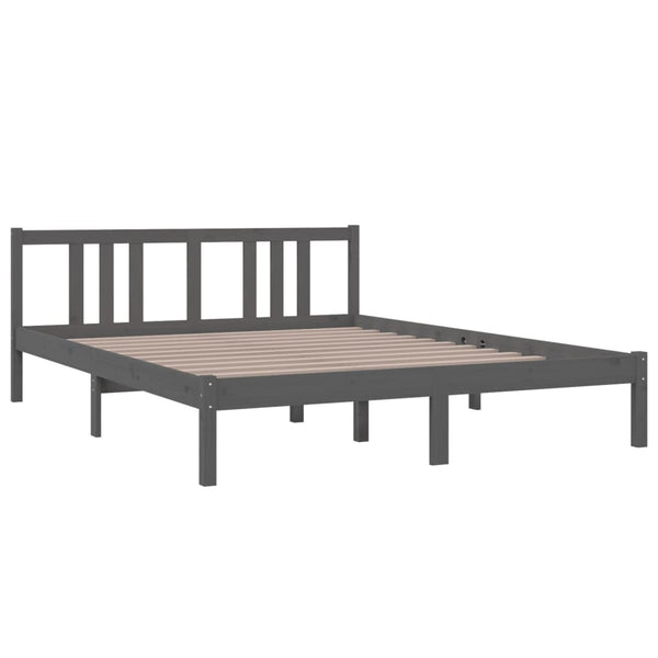 Graues Bettgestell Marderos 150x200cm (Kingsize)