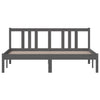 Graues Bettgestell Marderos 150x200cm (Kingsize)