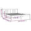 Graues Bettgestell Marderos 150x200cm (Kingsize)