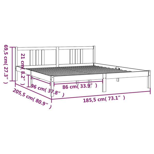Bettgestell Marderos 180x200cm (Super King Size)