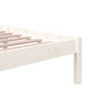 Weißes Bettgestell Marderos 200x200cm (Holz)