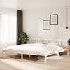 Weißes Bettgestell Marderos 200x200cm (Holz)