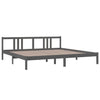 Graues Bettgestell Marderos 200x200cm (Holz)
