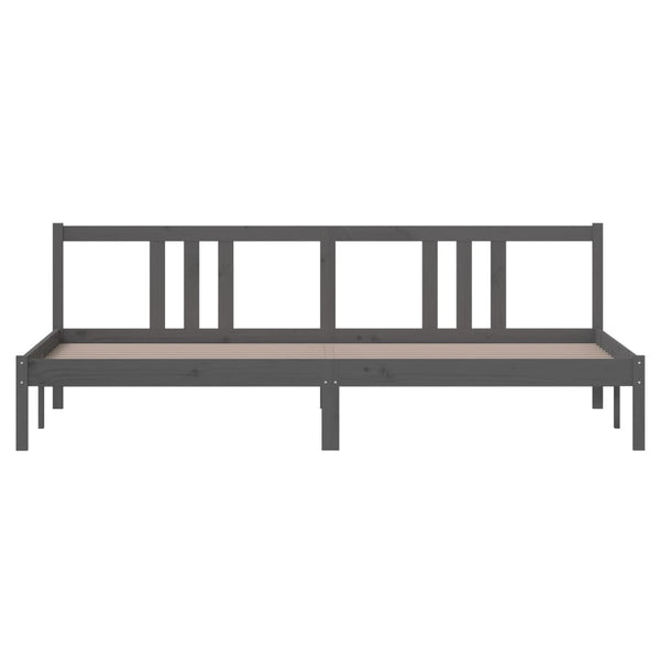 Graues Bettgestell Marderos 200x200cm (Holz)