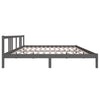 Graues Bettgestell Marderos 200x200cm (Holz)