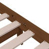Bettrahmen Marderos 200x200cm, honigbraun (Holz)