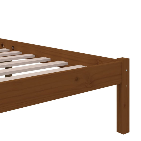 Bettrahmen Marderos 200x200cm, honigbraun (Holz)