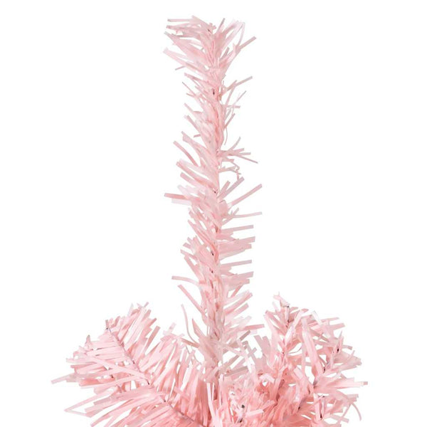 Rosa schmaler halber künstlicher Weihnachtsbaum mit Ständer Zabulica 210cm