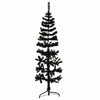 Schwarzer schmaler halber künstlicher Weihnachtsbaum mit Ständer Zabulica 150cm