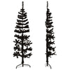 Schwarzer schmaler halber künstlicher Weihnachtsbaum mit Ständer Zabulica 150cm