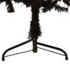 Schwarzer schmaler halber künstlicher Weihnachtsbaum mit Ständer Zabulica 150cm