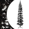 Schwarzer schmaler halber künstlicher Weihnachtsbaum auf Ständer Zabulica 210cm