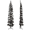 Schmaler künstlicher schwarzer Weihnachtsbaum Zabulica mit Ständer, 240cm