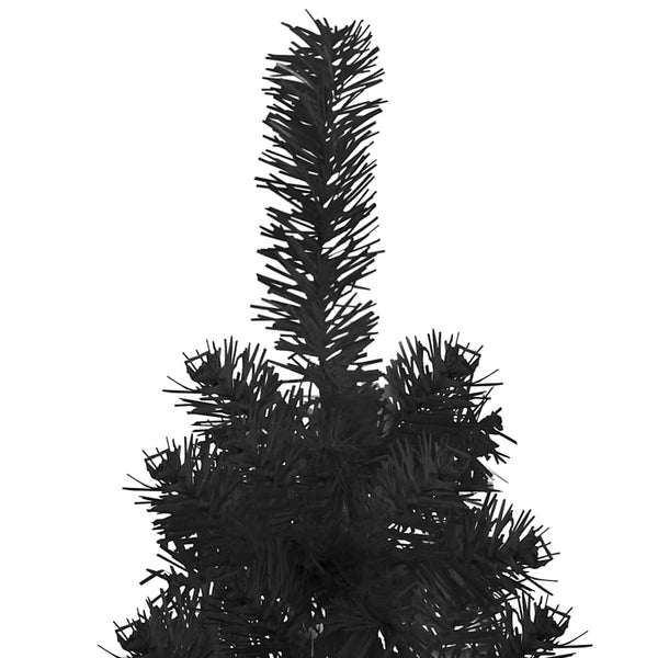 Schmaler künstlicher schwarzer Weihnachtsbaum Zabulica mit Ständer, 240cm