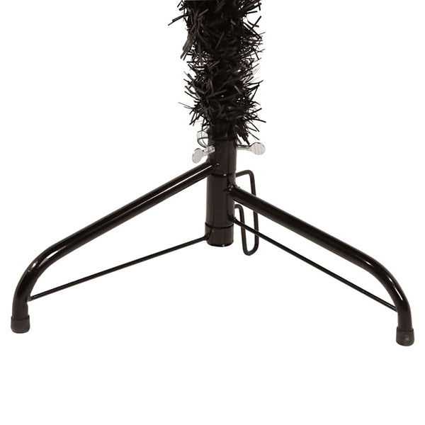 Schmaler künstlicher schwarzer Weihnachtsbaum Zabulica mit Ständer, 240cm