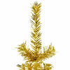 Goldener schmaler künstlicher Halb-Weihnachtsbaum auf Ständer Zabulica 210cm