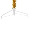 Goldener schmaler künstlicher Halb-Weihnachtsbaum auf Ständer Zabulica 210cm