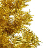 Goldener schmaler künstlicher Halb-Weihnachtsbaum auf Ständer Zabulica 210cm