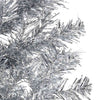 Silberner schmaler halber künstlicher Weihnachtsbaum mit Ständer Zabulica 120cm