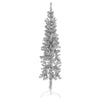 Silberner schmaler halber künstlicher Weihnachtsbaum mit Ständer Zabulica 180cm