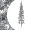 Silberner schmaler halber künstlicher Weihnachtsbaum mit Ständer Zabulica 180cm