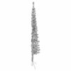 Silberner schmaler halber künstlicher Weihnachtsbaum mit Ständer Zabulica 180cm