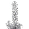 Silberner schmaler halber künstlicher Weihnachtsbaum mit Ständer Zabulica 180cm