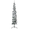 Künstlicher, schmaler Christbaum Zabulica 210 cm mit Schneebedeckung