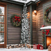 Künstlicher, schmaler Christbaum Zabulica 210 cm mit Schneebedeckung