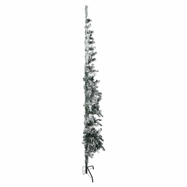 Künstlicher, schmaler Christbaum Zabulica 210 cm mit Schneebedeckung