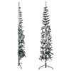 Künstlicher, schmaler Christbaum Zabulica 210 cm mit Schneebedeckung