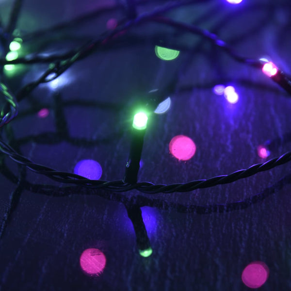 Mehrfarbige Pastell-LED-Lichterkette Nelu 15 m (150 LED-Leuchten PVC)