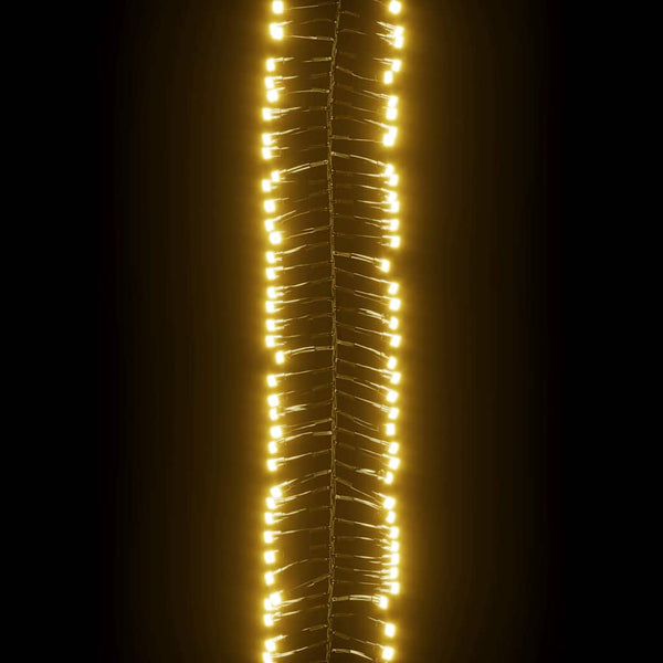 Warmweiße Cluster-LED-Lichterkette Cozmesti 17 m (2000 PVC-LEDs)