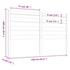 Kopfteil Brantley grau 156x4x100cm (Kiefer)