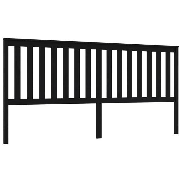Schwarzes Kopfteil Bernavea 206x6x101cm (Kiefer)