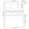 Kopfteil Coicea Grau 80,5x4x100cm (Kiefer)