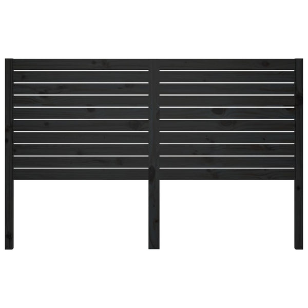 Schwarzes Kopfteil Filimona 126x4x100cm (Kiefer)