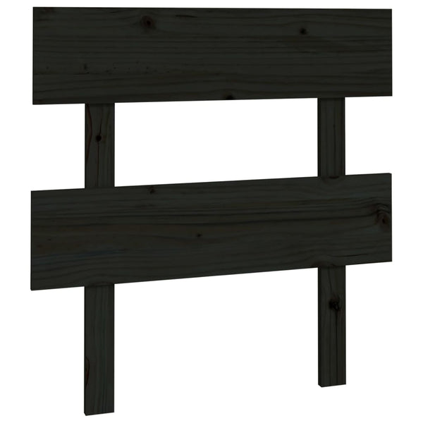 Schwarzes Kopfteil Baraboi 103,5x3x81cm (Kiefer)