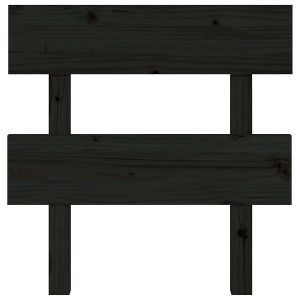 Schwarzes Kopfteil Baraboi 103,5x3x81cm (Kiefer)