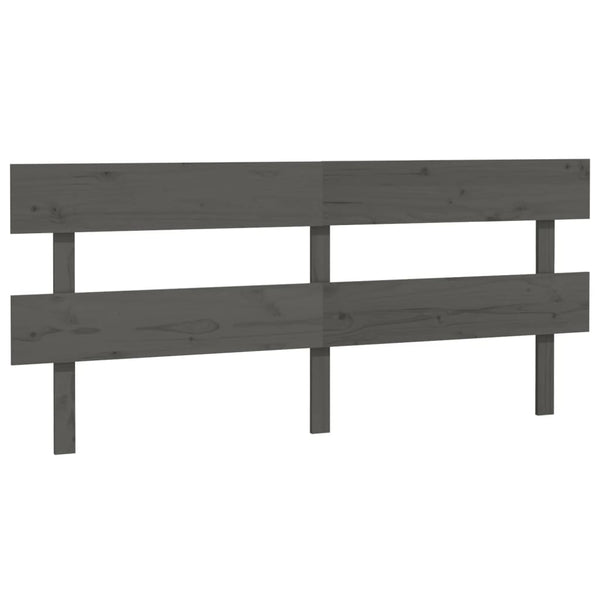 Kopfteil Baraboi 204x3x81cm (Kiefer) Grau