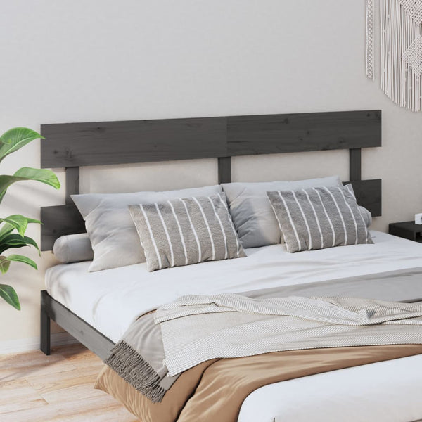 Kopfteil Baraboi 204x3x81cm (Kiefer) Grau