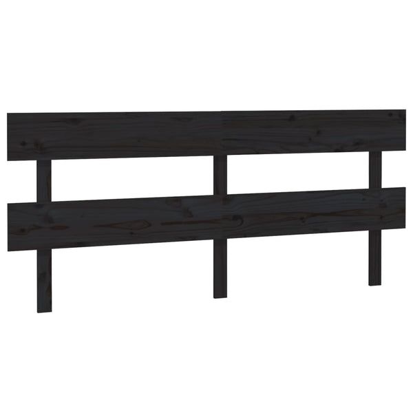 Kopfteil Baraboi 204x3x81cm (Kiefer) schwarz