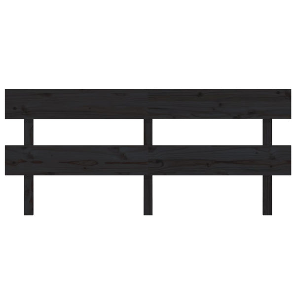 Kopfteil Baraboi 204x3x81cm (Kiefer) schwarz