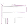 Graues Kopfteil Diamandina 144x6x82,5cm (Kiefer)
