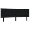 Schwarzes Betthaupt Diamandina 204x6x82,5cm (Kiefer)