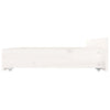 Valkoinen sängynrunko laatikoilla Crisostom 140x200cm