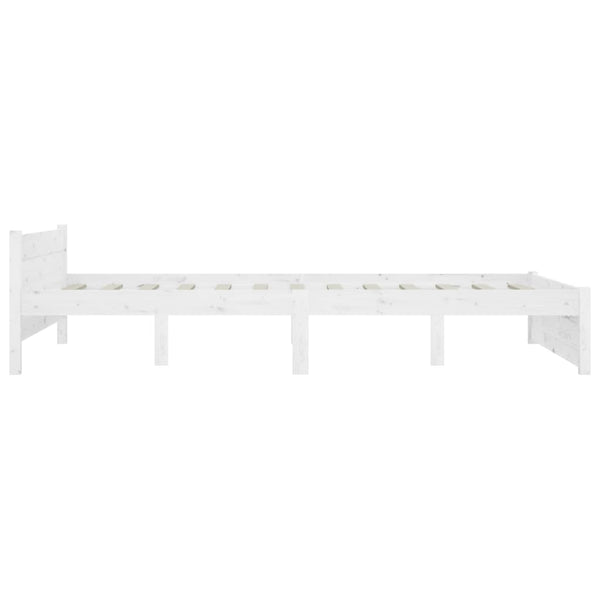Weißes Bettgestell mit Schubladen Crisostom 150x200cm (Kingsize)